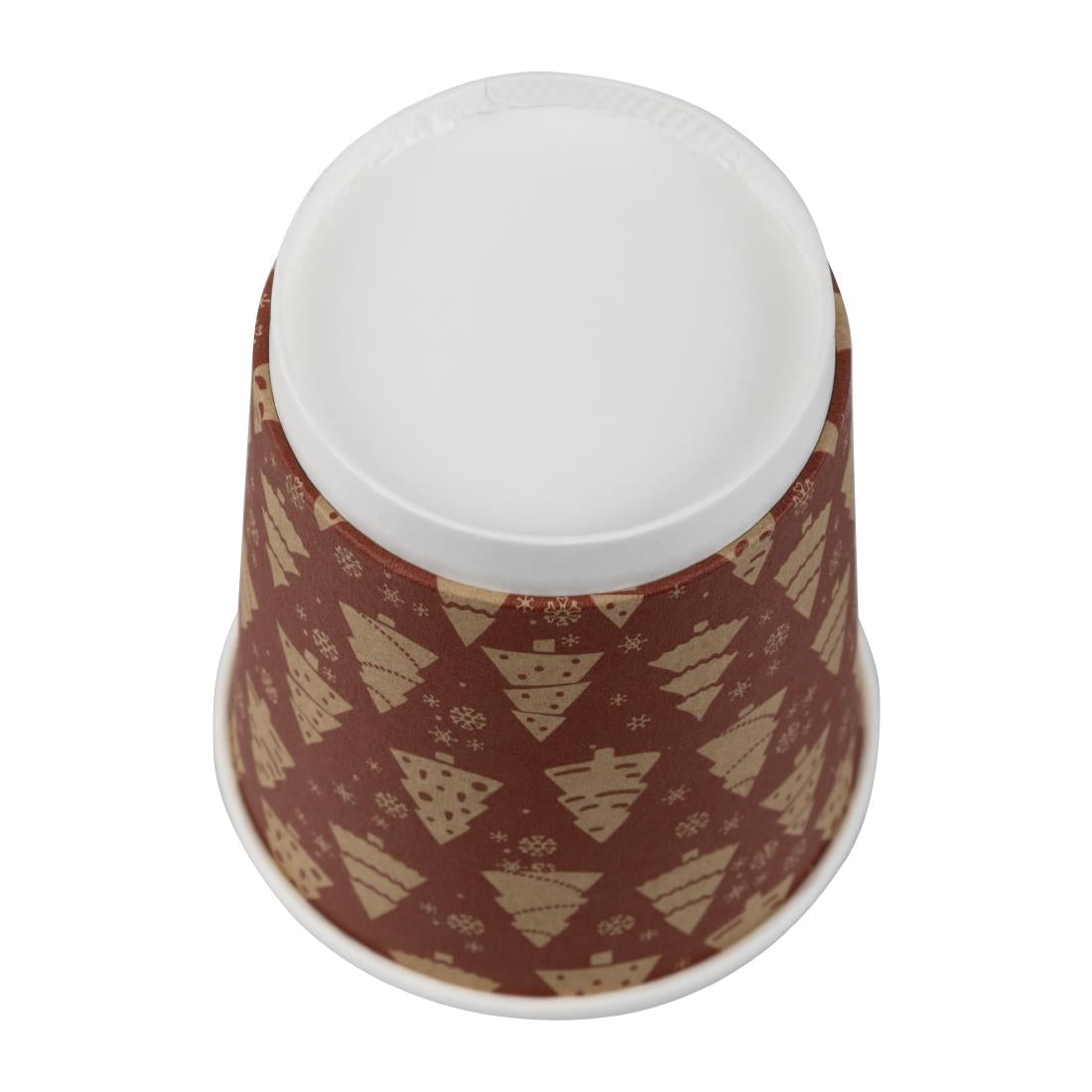 Fiesta Recyclable Christmas Double Wall Hot Cups 8oz (500 Pack)