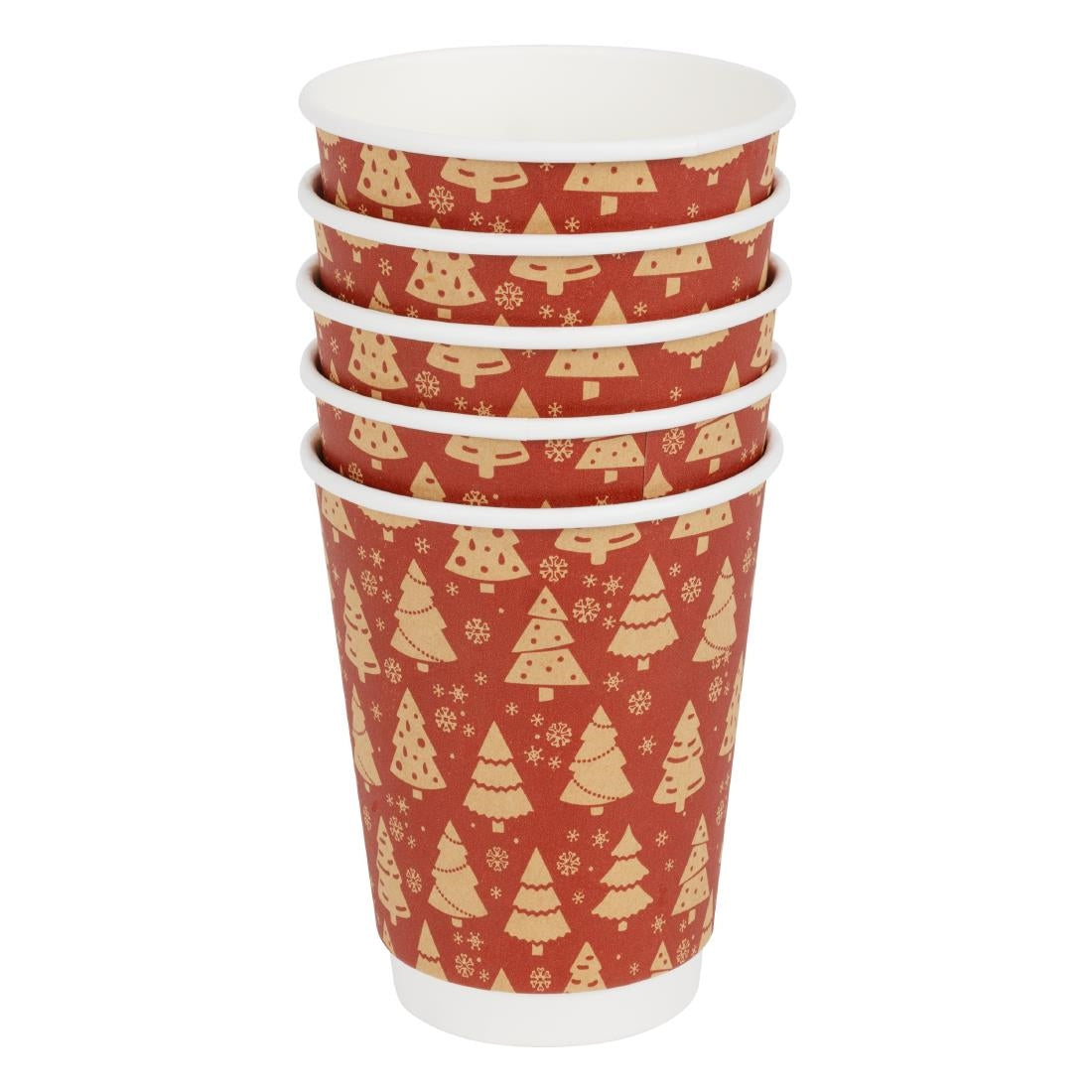 Fiesta Recyclable Christmas Hot Cup Double Wall 12oz (500 Pack)