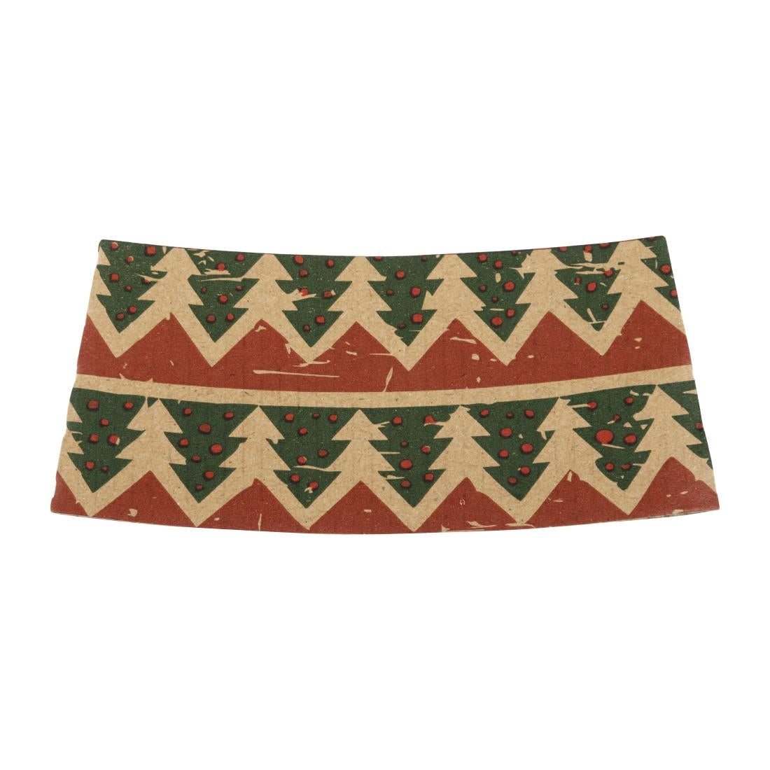 Fiesta Recyclable Christmas Cup Sleeves for 8oz Hot Cups (100 Pack)