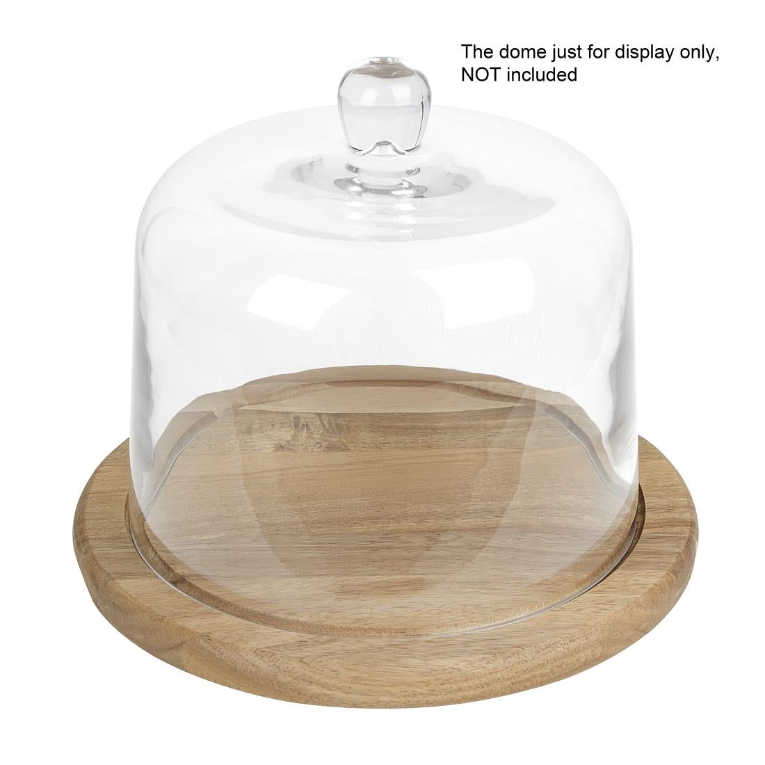 Olympia Round Acacia Wood Board for HW798 200mm Dome