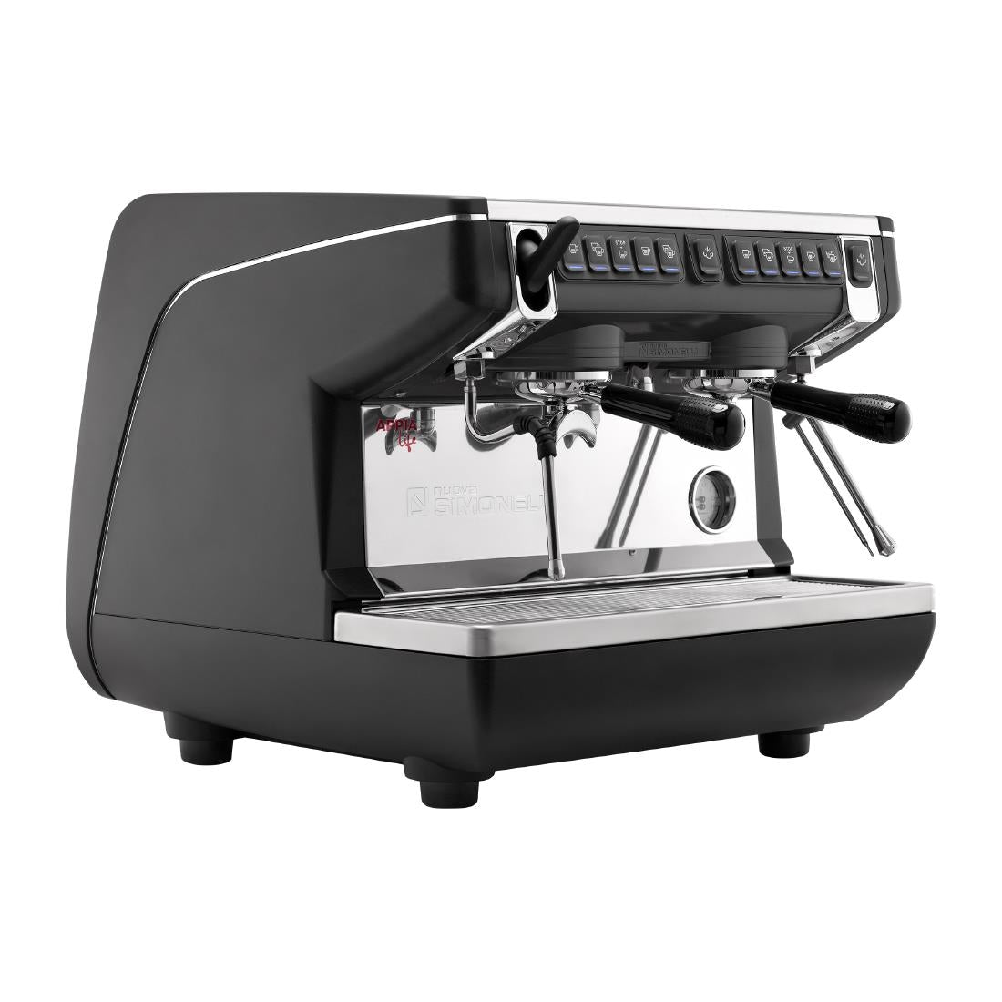 Nuova Simonelli Appia Compact 2 Group Coffee Machine with Autosteam Wand Black