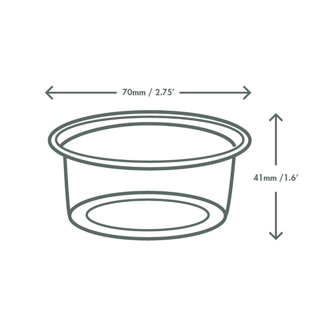 Vegware PLA Cold Portion Pots 3oz (2000 Pack)