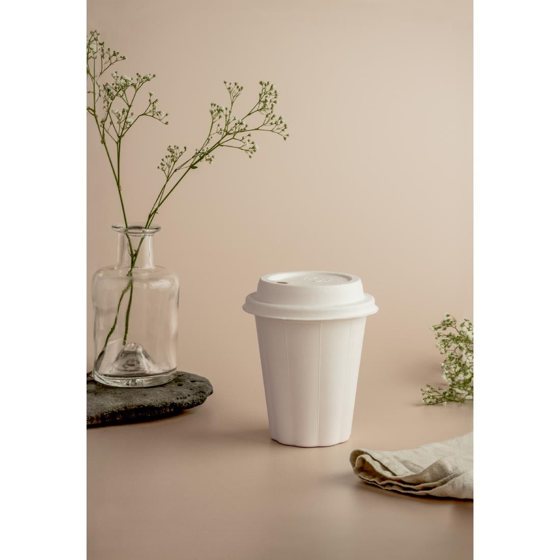 Vegware Nourish Moulded Fibre Hot Cup 89-Series 12oz (500 Pack)