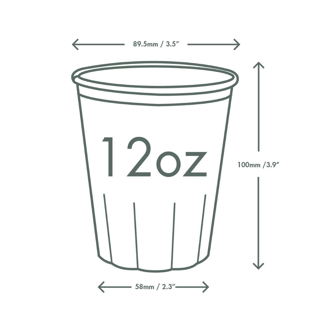 Vegware Nourish Moulded Fibre Hot Cup 89-Series 12oz (500 Pack)