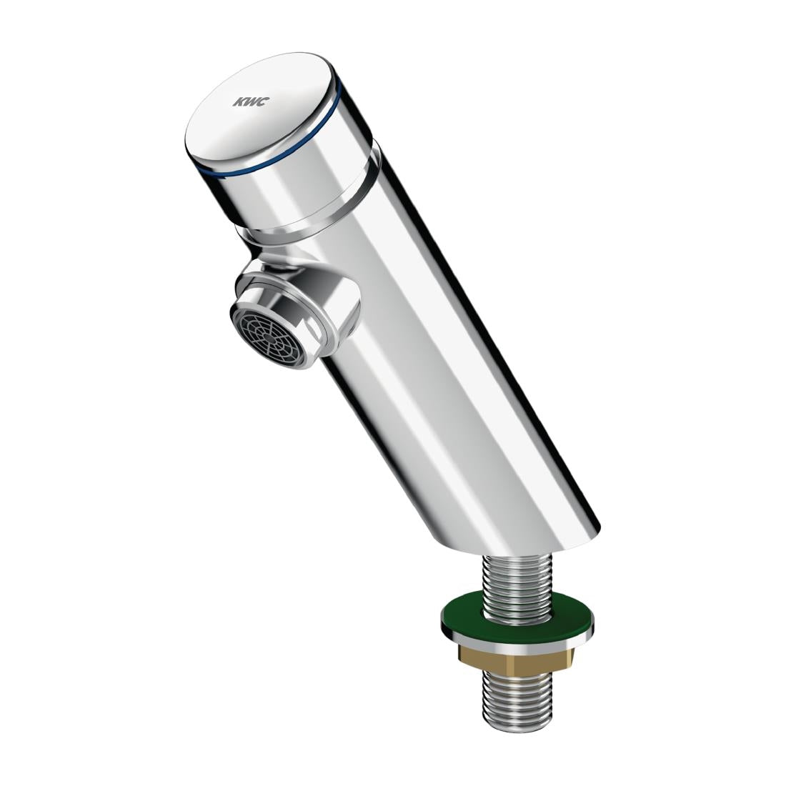 KWC DVS F3S Self-Closing Pre-Mixed Pillar Tap