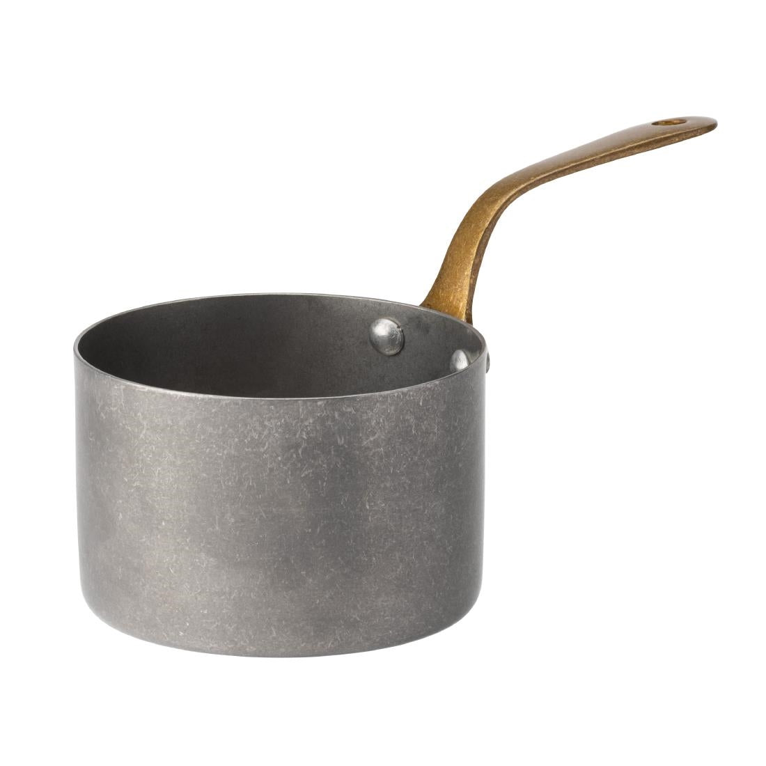 Utopia Vintage Steel Mini Saucepans 9cm
