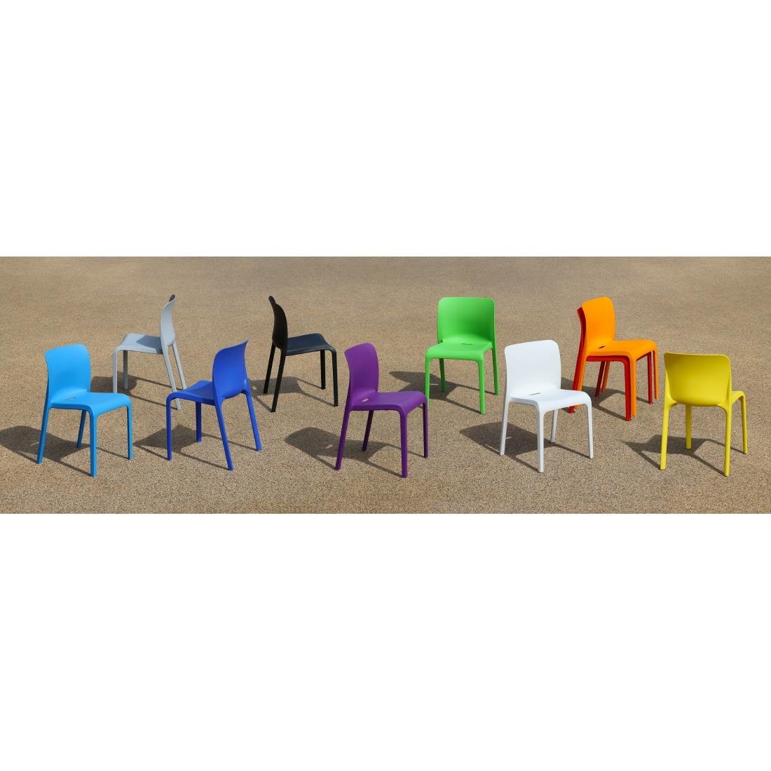 Origin POP Chair Blue Lilac 480x500x790mm (2 Pack)