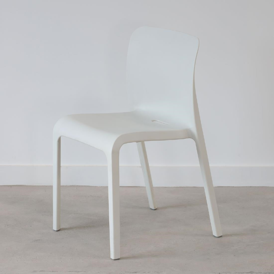 Origin POP Chair Traffic White 480x500x790mm (2 Pack)