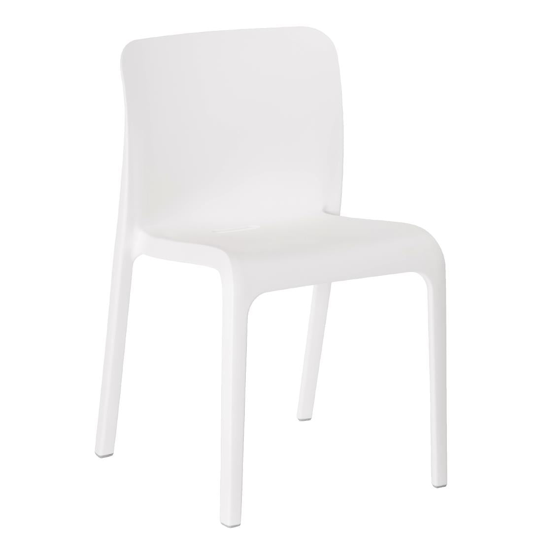 Origin POP Chair Traffic White 480x500x790mm (2 Pack)