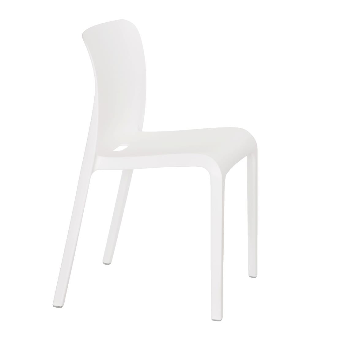 Origin POP Chair Traffic White 480x500x790mm (2 Pack)