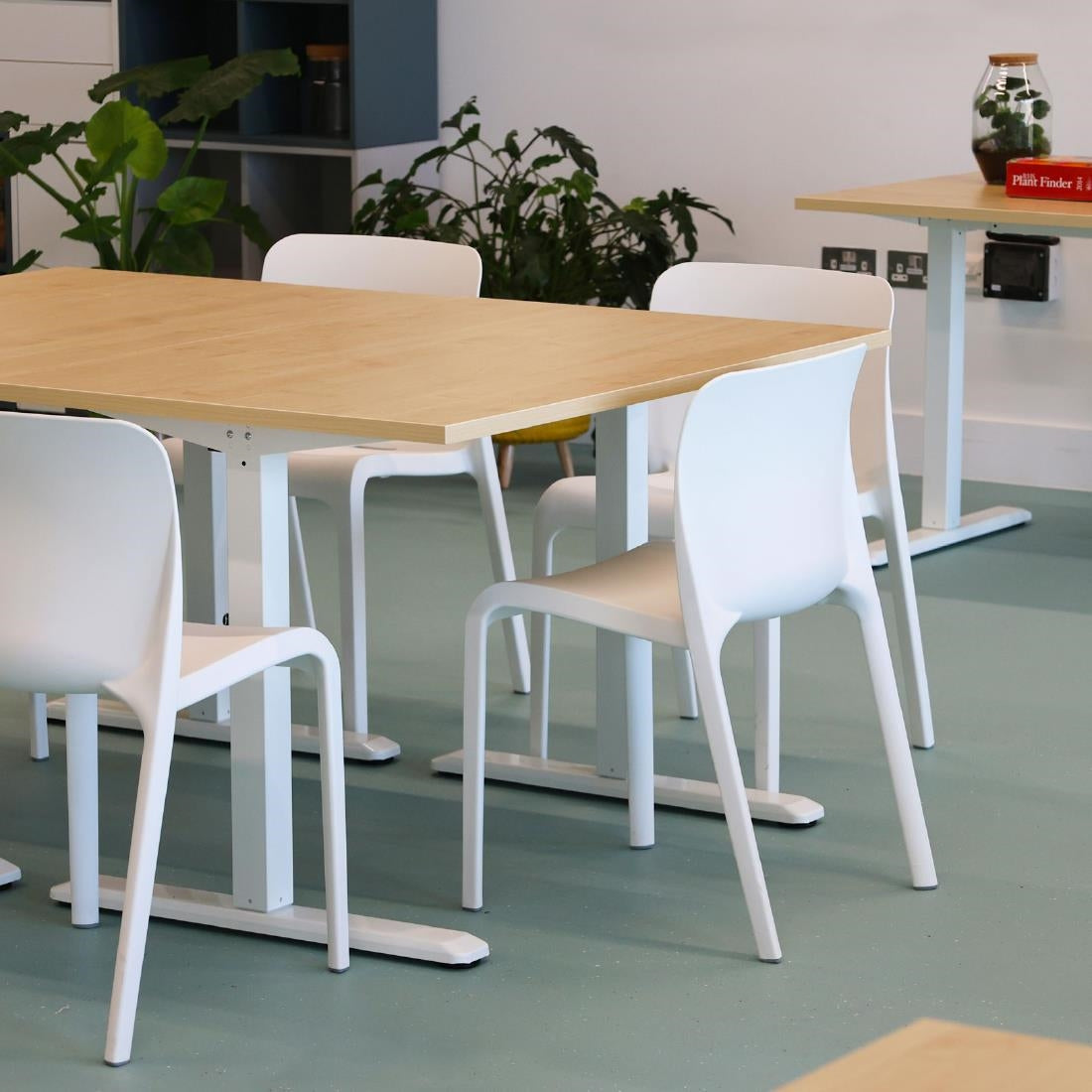 Origin POP Chair Traffic White 480x500x790mm (2 Pack)