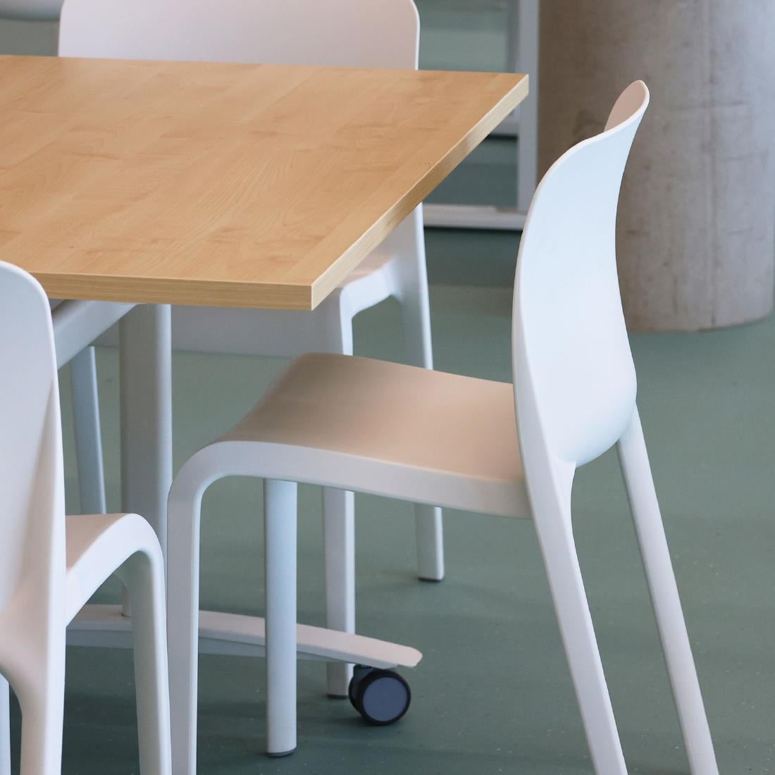 Origin POP Chair Traffic White 480x500x790mm (2 Pack)