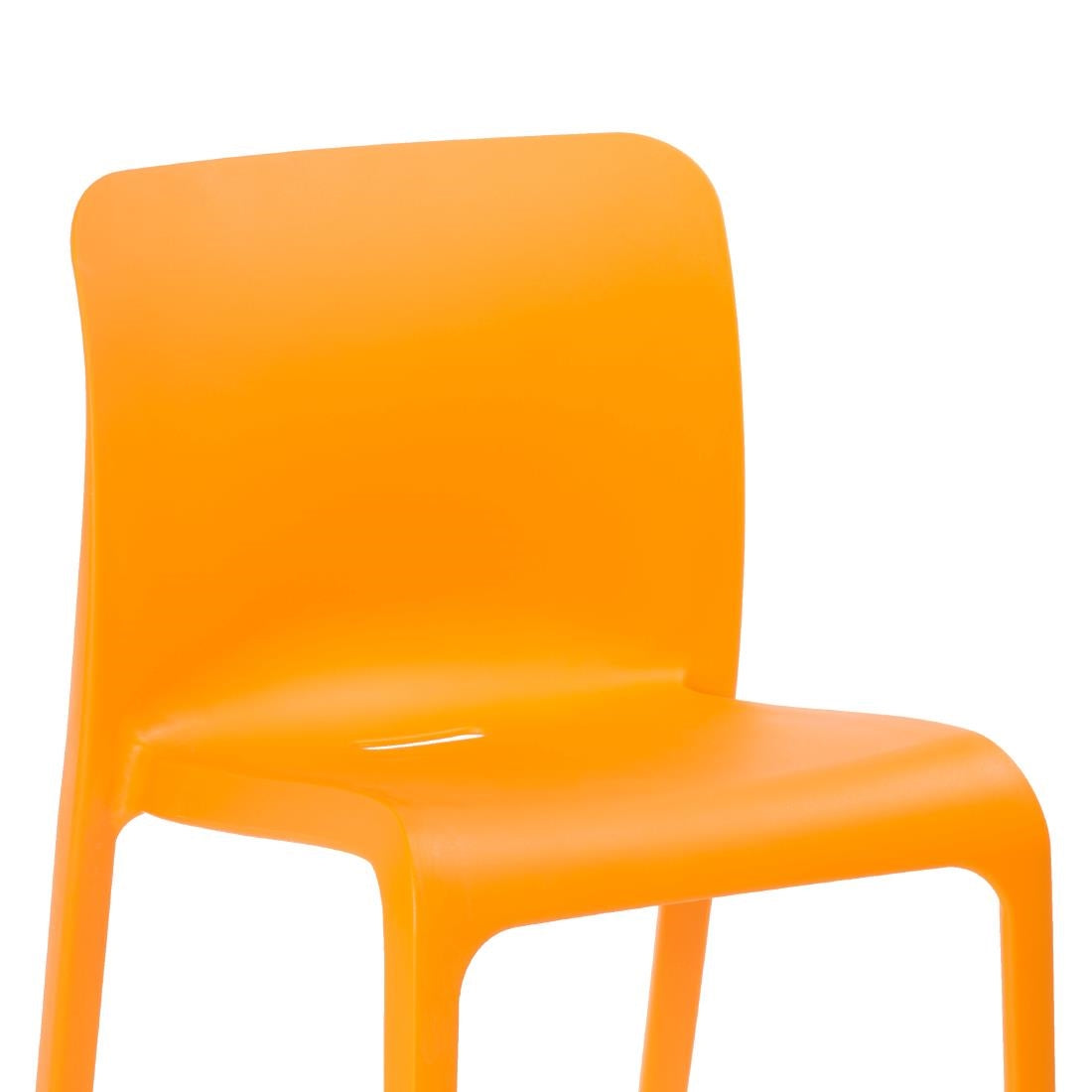 Origin POP Chair Deep Orange 480x500x790mm (2 Pack)