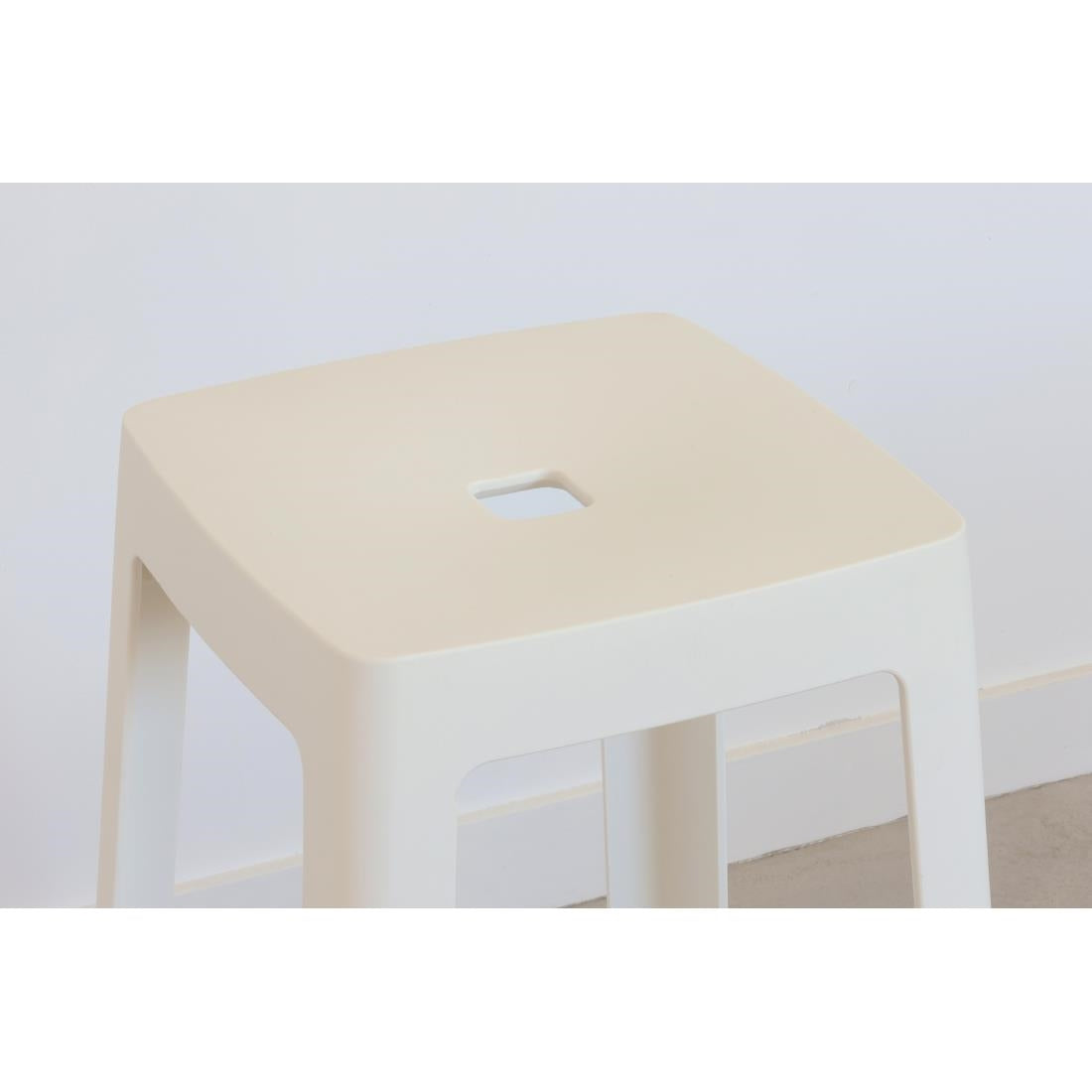 Origin Base Stool Traffic White 400x400x440mm (2 Pack)