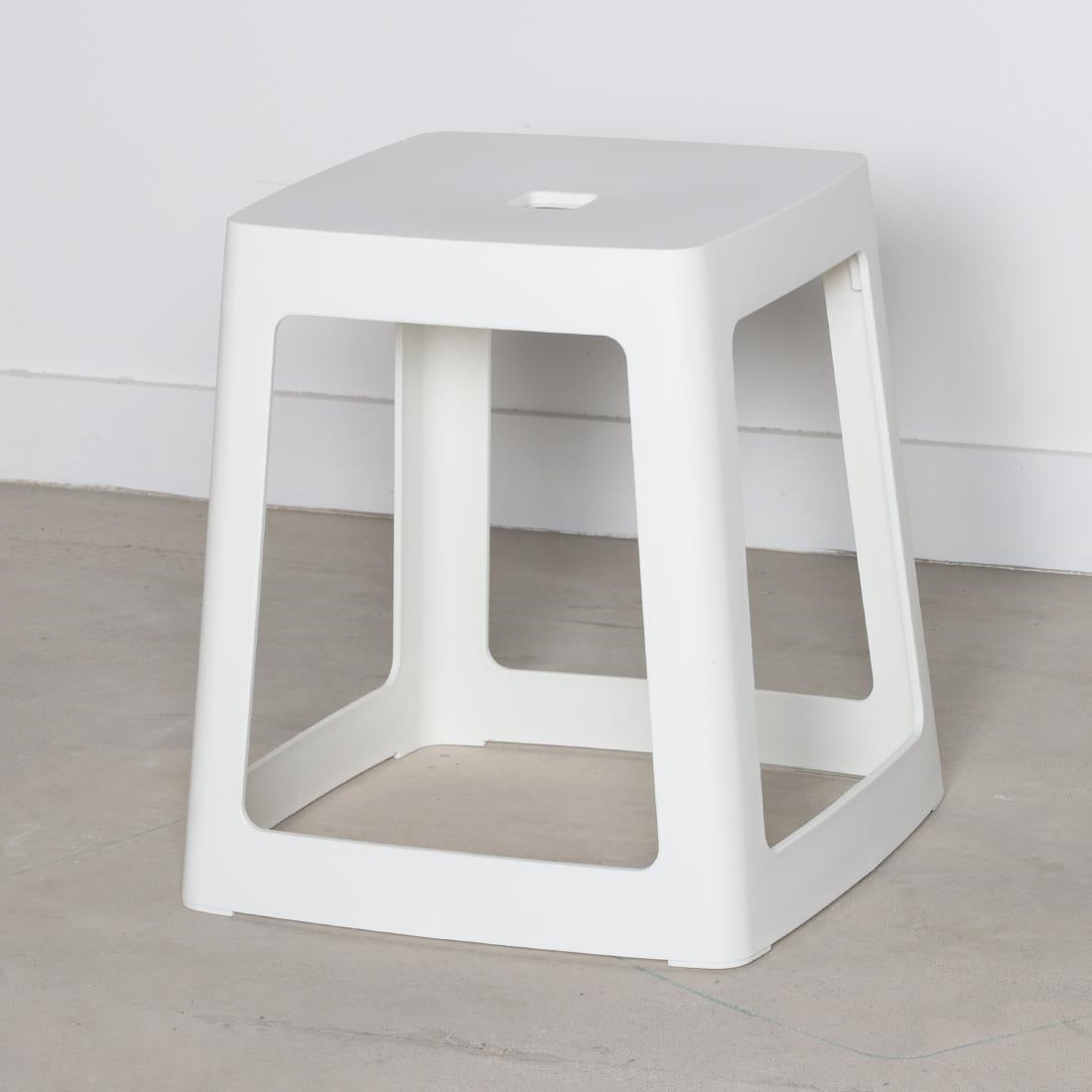 Origin Base Stool Traffic White 400x400x440mm (2 Pack)