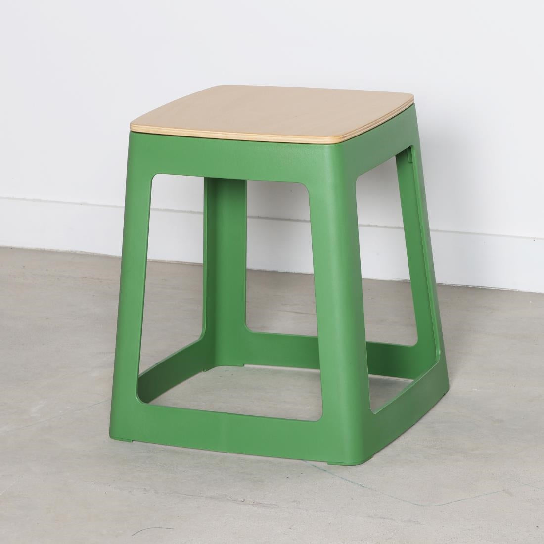 Origin Base Stool May Green 400x400x440mm (2 Pack)