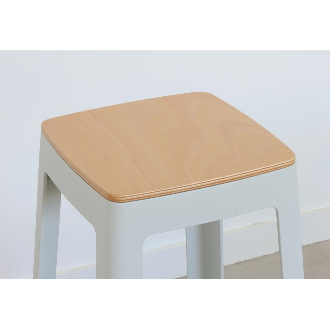 Origin Base Stool Light Grey 400x400x440mm (2 Pack)