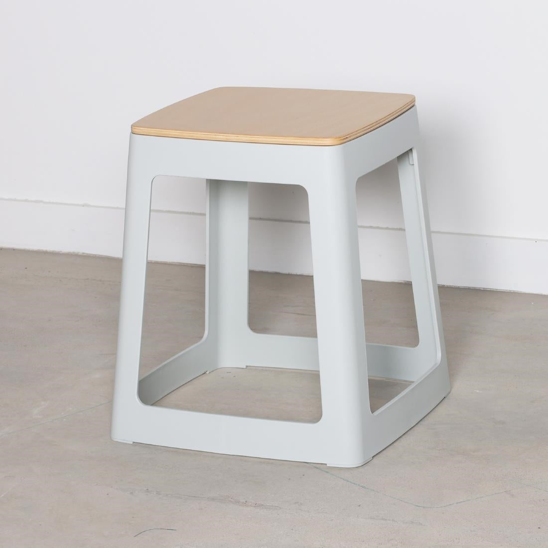 Origin Base Stool Light Grey 400x400x440mm (2 Pack)