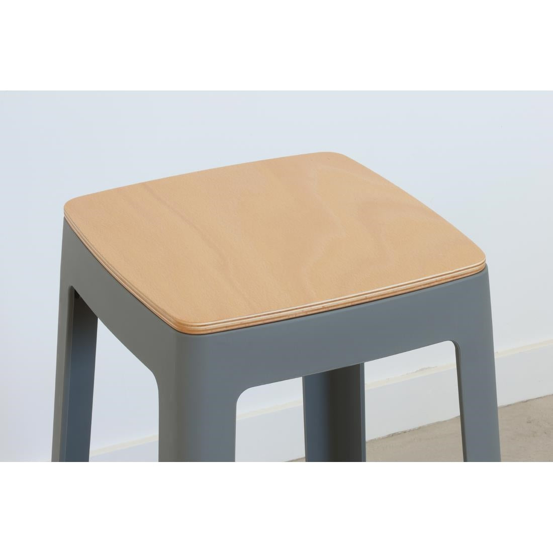 Origin Base Stool Mouse Grey 400x400x440mm (2 Pack)