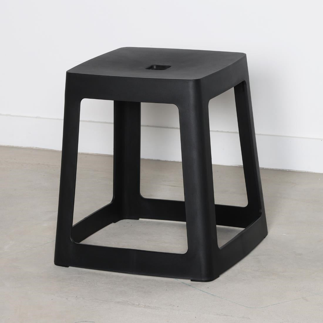 Origin Base Stool Traffic Black 400x400x440mm (2 Pack)