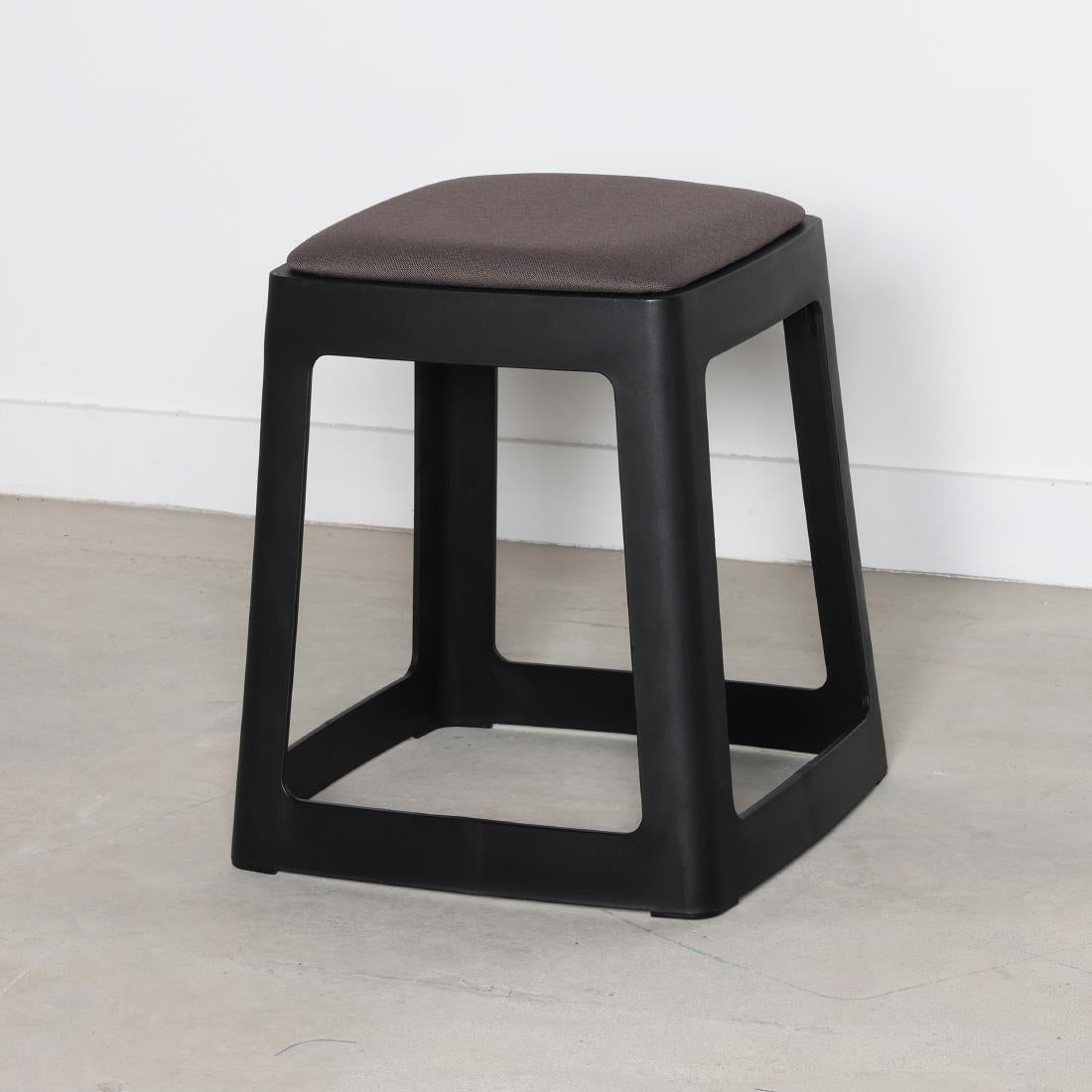 Origin Base Stool Traffic Black 400x400x440mm (2 Pack)