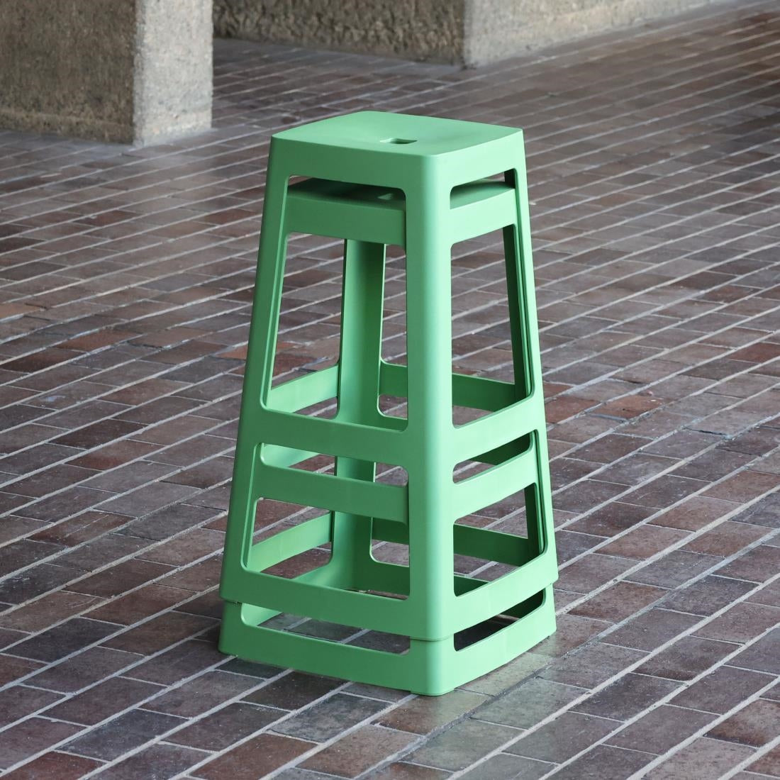 Origin Base Mid Stool May Green 430x430x650mm (2 Pack)