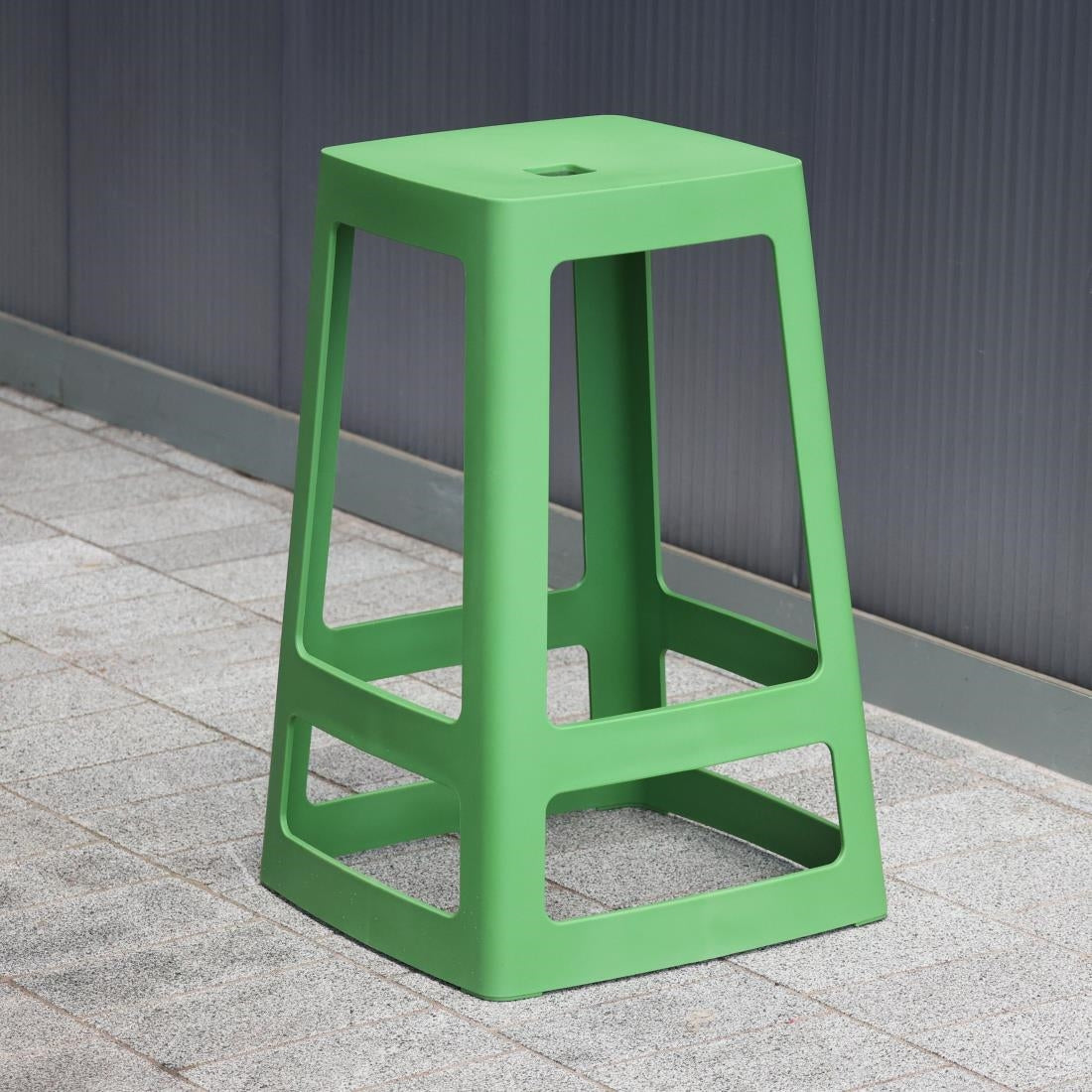 Origin Base Mid Stool May Green 430x430x650mm (2 Pack)