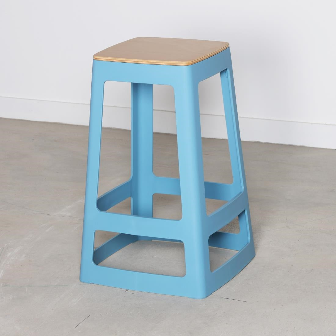 Origin Base Mid Stool Pastel Blue 430x430x560mm (2 Pack)