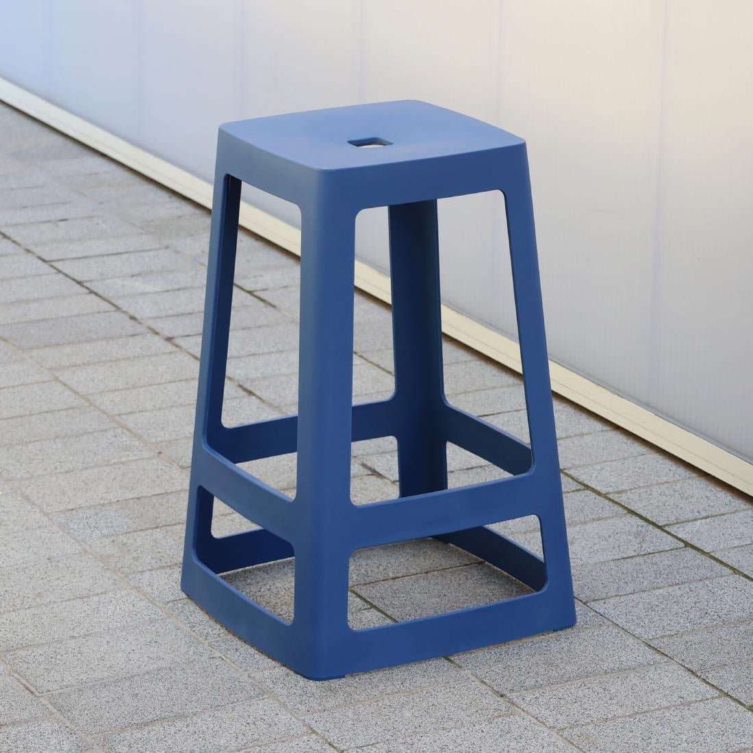 Origin Base Mid Stool Violet Blue 430x430x560mm (2 Pack)