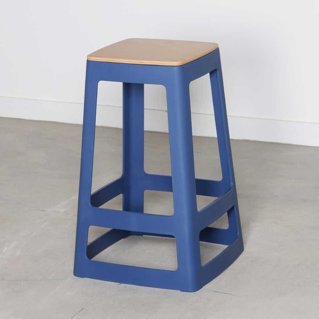 Origin Base Mid Stool Violet Blue 430x430x560mm (2 Pack)