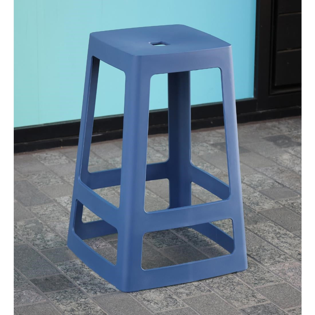 Origin Base Mid Stool Violet Blue 430x430x560mm (2 Pack)