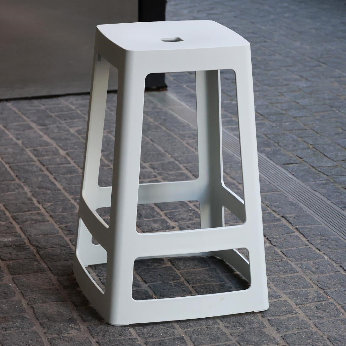 Origin Base Mid Stool Light Grey 430x430x560mm (2 Pack)