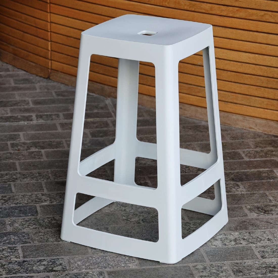 Origin Base Mid Stool Light Grey 430x430x560mm (2 Pack)