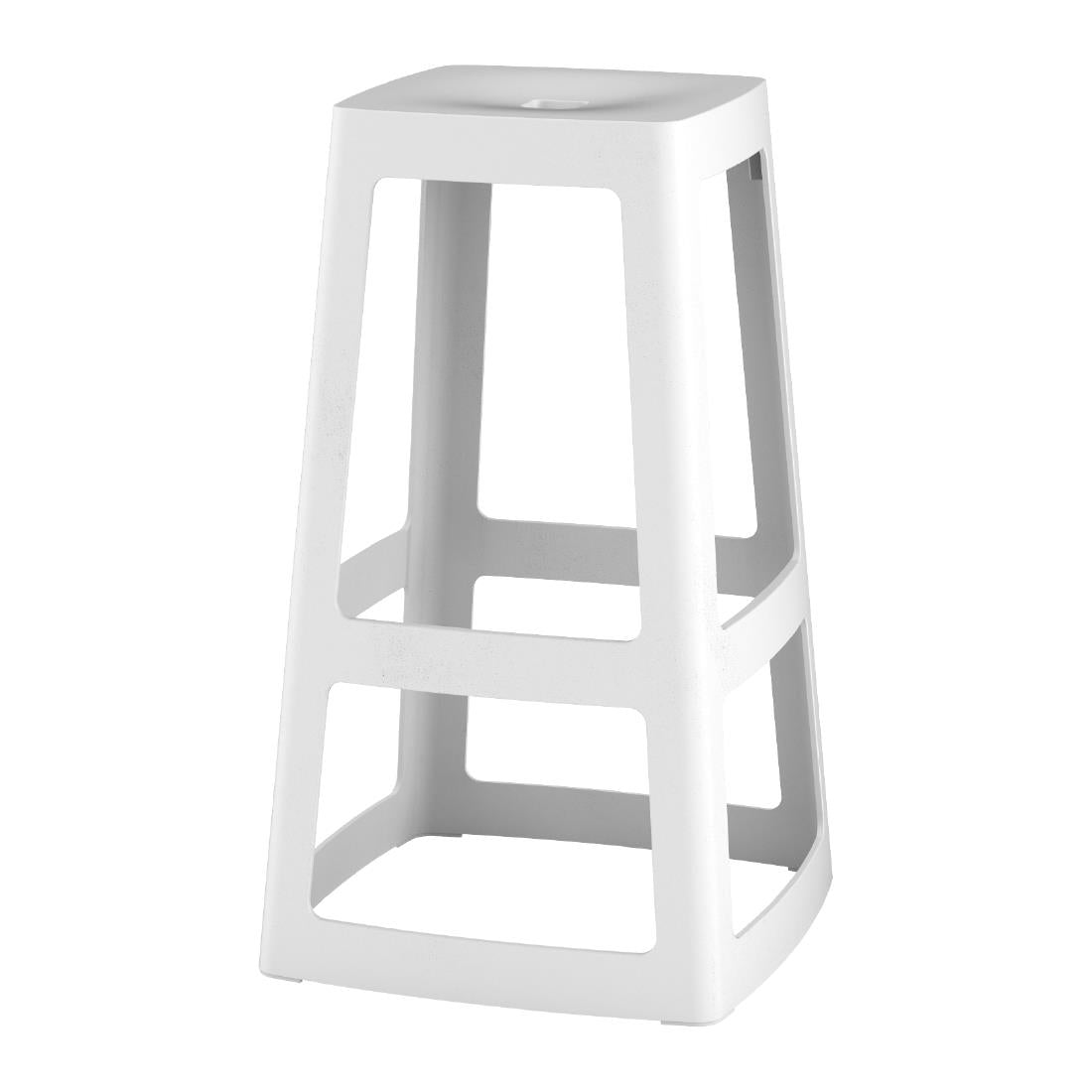 Origin Base High Stool Traffic White 440x440x750mm (2 Pack)