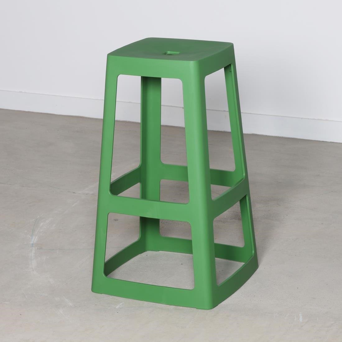 Origin Base High Stool May Green 450x450x750mm (2 Pack)