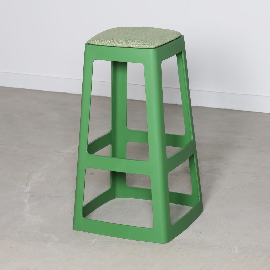 Origin Base High Stool May Green 450x450x750mm (2 Pack)