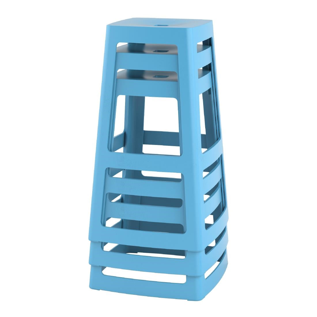Origin Base High Stool Pastel Blue 450x450x750mm (2 Pack)