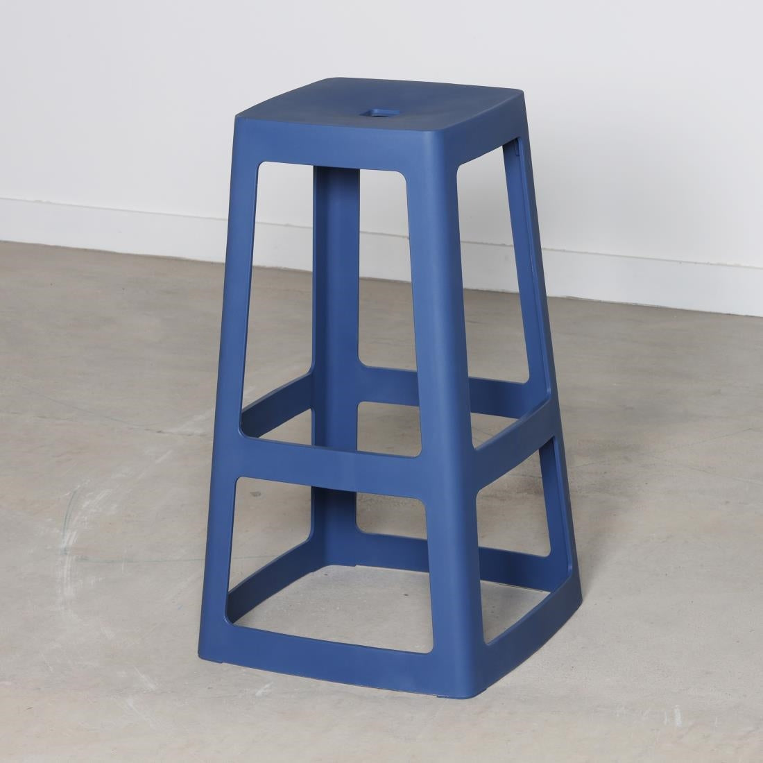 Origin Base High Stool Violet Blue 450x450x750mm (2 Pack)