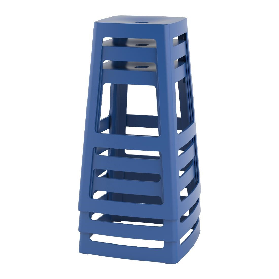 Origin Base High Stool Violet Blue 450x450x750mm (2 Pack)