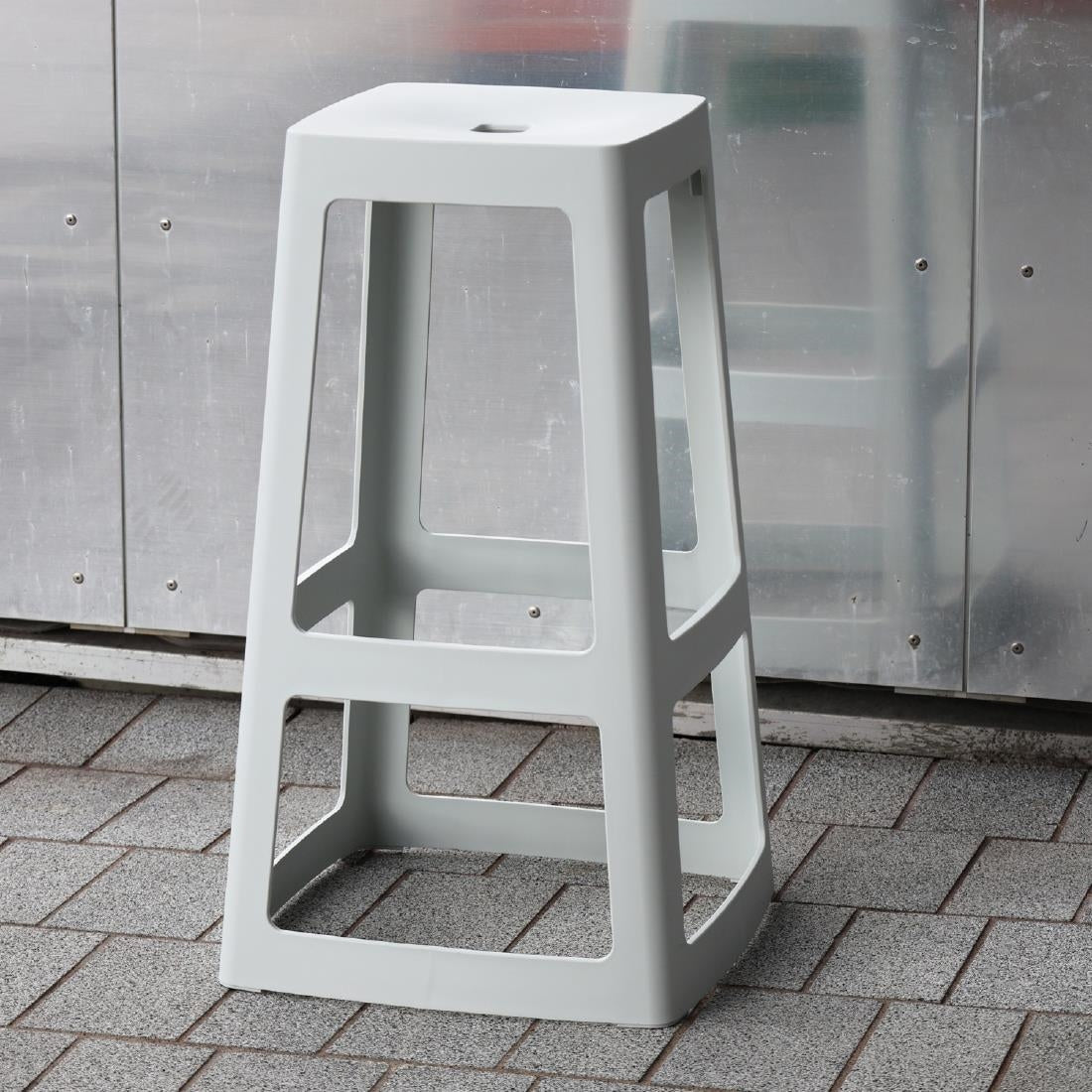 Origin Base High Stool Light Grey 450x450x750mm (2 Pack)