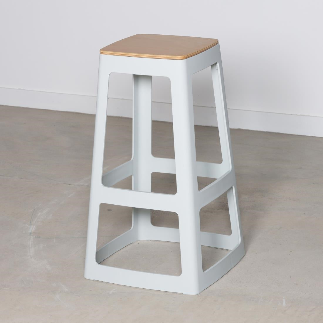 Origin Base High Stool Light Grey 450x450x750mm (2 Pack)