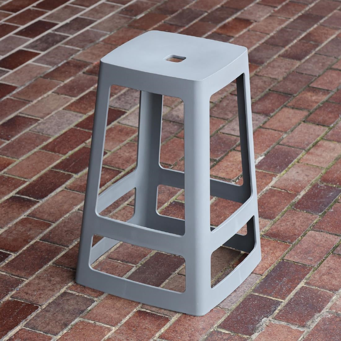Origin Base High Stool Mouse Grey 450x450x750mm (2 Pack)