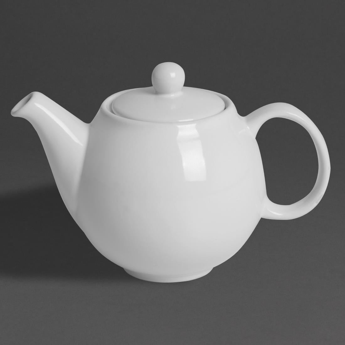 Olympia Cafe Teapots White 450ml (2 Pack)