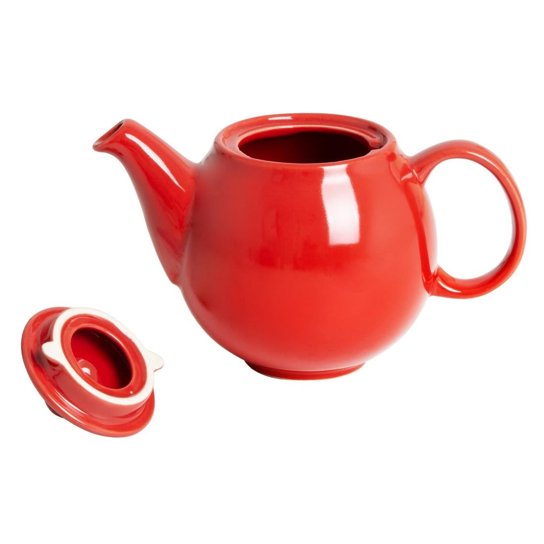 Olympia Café Teapots Red 450ml (2 Pack)