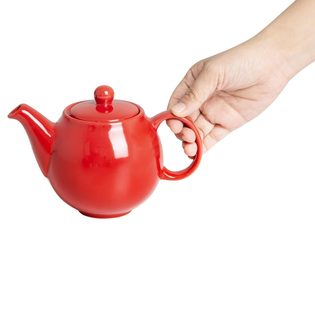 Olympia Café Teapots Red 450ml (2 Pack)