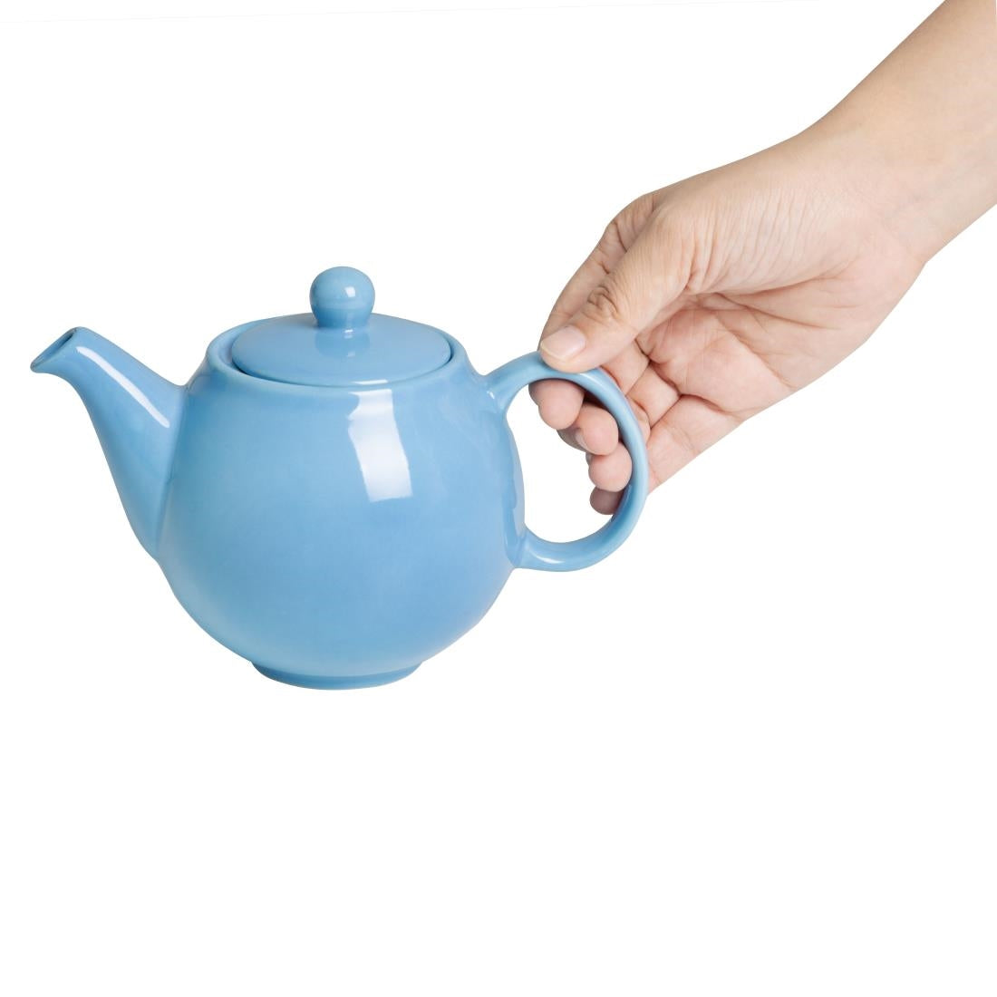 Olympia Cafe Teapots Blue 450ml (2 Pack)