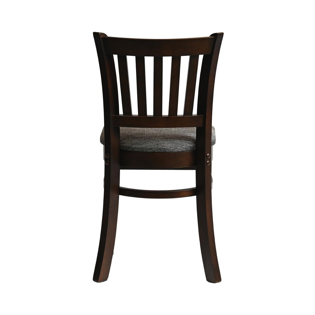 Manhattan Dining Chairs in Dark Walnut with Shetland Smoke Seat (2 Pack)