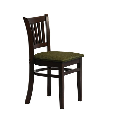 Manhattan Dining Chairs in Dark Walnut with Shetland Forest Seat (2 Pack)
