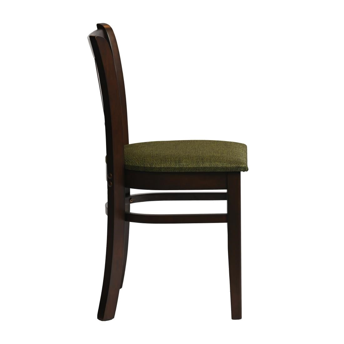 Manhattan Dining Chairs in Dark Walnut with Shetland Forest Seat (2 Pack)