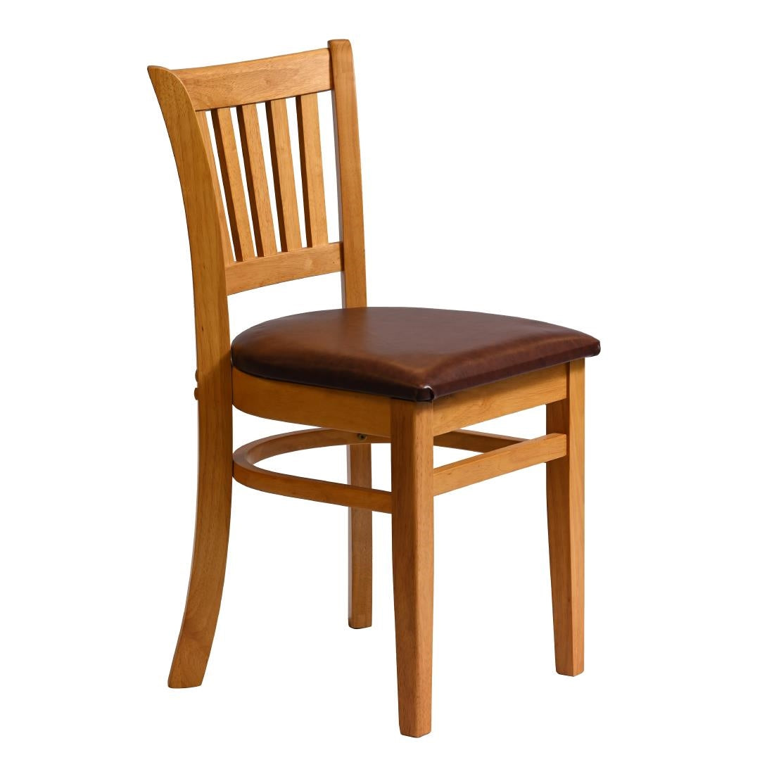 Manhattan Dining Chairs in Soft Oak with Bison Espresso Seat (2 Pack)